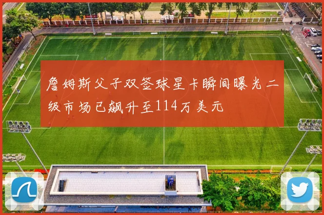 詹姆斯父子双签球星卡瞬间曝光二级市场已飙升至114万美元
